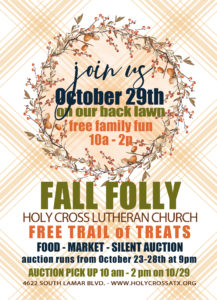 Join us October 29th for Fall Folly