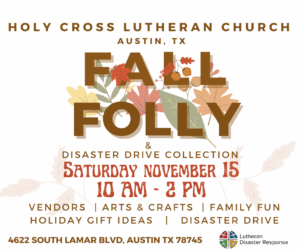 Fall Folly Saturday November 15 10am-2pm